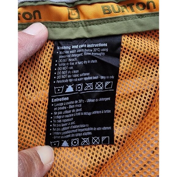 Burton Snow Pants Womens XS Green Cargo Winter Snowboarding Ski Outdoor Snowplay - Picture 12 of 14